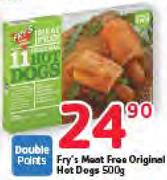 Fry's Meat Free Original Hot Dogs-500G