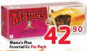 Mama's Pies Assorted-6's Per Pack