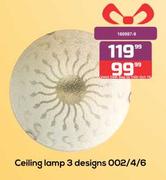 Ceiling Lamp 3 Design 002/4/6