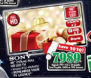 Sony 46" FHD LED TV(KLV-46R452)