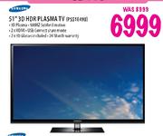 Samsung 3D HDR Plasma TV (PS51E490) - 51"