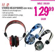 Stereo Headphones-HR-M18L Each
