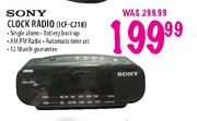 Sony Clock Radio-ICF-C718