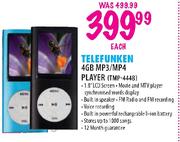 Telefunken 4GB MP3/MP4 Player Each
