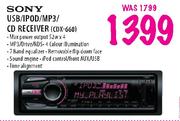 Sony USB/Ipod/MP3/CD Receiver (CDX-660)