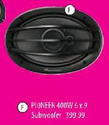 Pioneer 400W 6x9 Subwoofer
