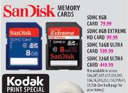 Sandisk SDHC 16GB Ultra Card