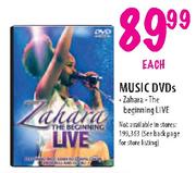 Music DVDs Zahara-The Beginning LIVE-Each