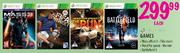 XBOX 360 Games Mass Effect 3, FIFA Street, Need For Speed, The Run & Battlefield 3-Each