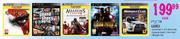PS3 Games God Of War 3, GTA Liberty City, Assassins Creed 2, Iron Man 2 & Midnight Club-Each