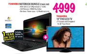 Toshiba Notebook Bundle (C660-268) Plus FHD LED TV-19"