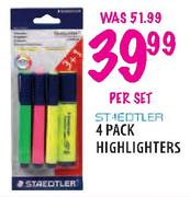 4-Pack Highlighters-Per Set