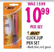 BIC Click 2UP Pen Set