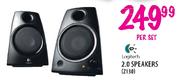 Logitech 2.0 Speakers-Per Set