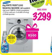 Samsung White Front Load Washing Machine (WF1602W5V) - 6 Kg