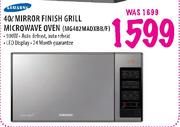 Samsung Mirror Finish Grill Microwave Oven (MG402MADXBB/F) - 40 Ltr