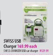 Swiss Charger USB Car Charger Each
