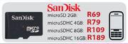 Sandisk Micro SDHC-4GB