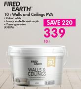 Fired Earth Walls And Ceilings PVA-10Ltr
