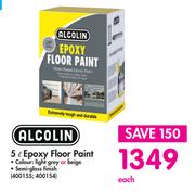 Alcolin Epoxy Floor Paint-5L Each