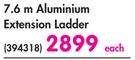 Mundo 7.6m Aluminium Extension Ladder 