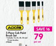 Addis 5 Piece Cub Paint Brush Set-Per Set