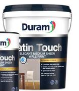 Duram Satin Touch (White) Wall Paint Interior/Exterior Mid Sheen-20L