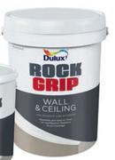 Dulux Rockgrip Fleece (White) Wall Paint Interior/Exterior Matt-20L