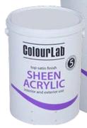 Colourlab Sheen Acrylic (White) Paint Interior/Exterior-5L