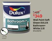 Dulux Bathroom+ (White) Wall Paint Soft Sheen-2.5L