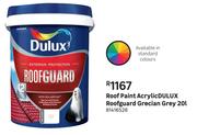 Dulux Roofguard Grecian Acrylic Roof Paint (Grey)-20L