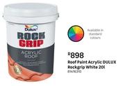 Dulux Rockgrip Acrylic Roof Paint (White)-20L