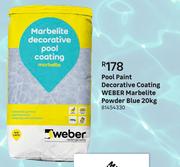 Weber Marbelite Powder Blue Decorative Coating Pool Paint-20Kg