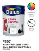 Dulux Brilliant (White) Gloss Doors & Trims Enamel Paint-5L