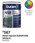 Duram NS8 (White) Metal Topcoat-5L