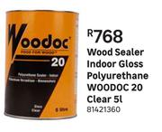 Woodoc 20 (Clear) Polyurethane Indoor Gloss Wood Sealer-5L