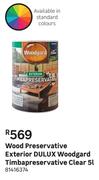 Dulux Woodgard Timbapreservative (Clear) Exterior Wood Preservative-5L