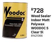 Woodoc 5 (Clear) Polywax Indoor Matt Wood Sealer