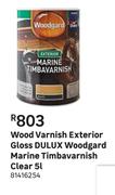 Dulux Woodgard Marine Timbavarnish (Clear) Gloss Exterior Wood Varnish-5L
