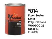 Woodoc 25 (Clear) Polyurethane Satin Floor Sealer-5L