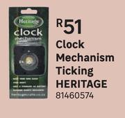 Heritage Clock Mechanism Ticking