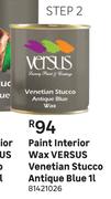 Versus Venetian Stucco Antique Blue wax Paint (Interior)-1L