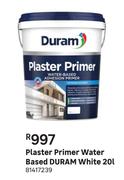 Duram Water Based Plaster Primer (White)-20L