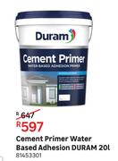 Duram Water Based Adhesion Cement Primer-20L