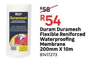 Duram Duramesh Flexible Reinforced Waterproofing Membrane 200mm x 10m 81417273