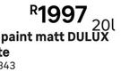Dulux Wall & Ceiling Paint Matt Easycare White-20Ltr