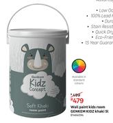 Genkem Kidz Khaki Kids Room Wall Paint 81464094-5L