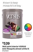 Versus Anti Mosquito Almost White Interior Wall Paint 81421031-5L