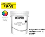 Colourlab (White) Fine Textured Exterior Wall Paint 81454494-20L