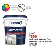 Duram Armatex White Fine Textured Exterior Wall Paint 81417432-5L